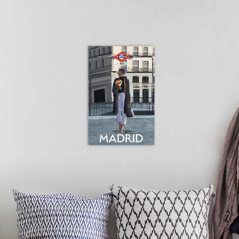 A bohemian room featuring Girl In Madrid