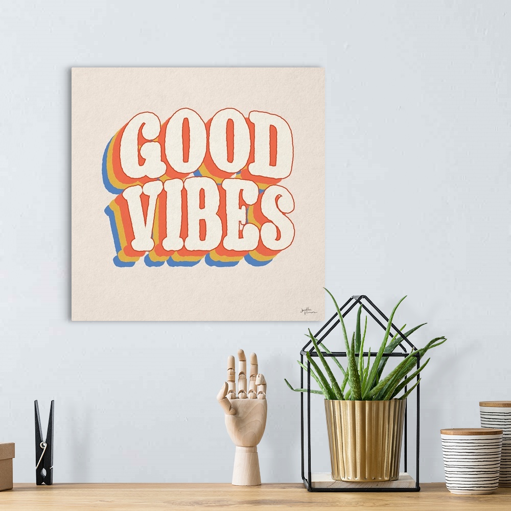 A bohemian room featuring Good Vibes I