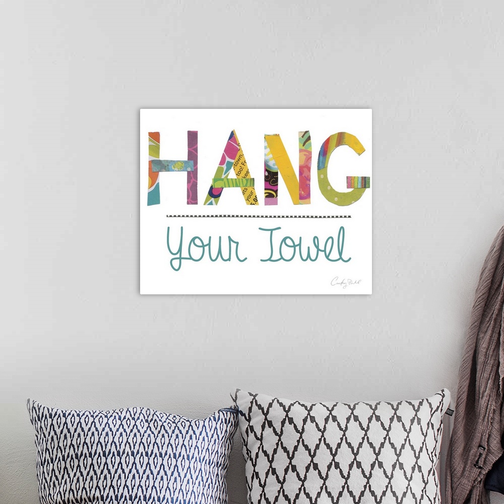 A bohemian room featuring Hang Your Towel