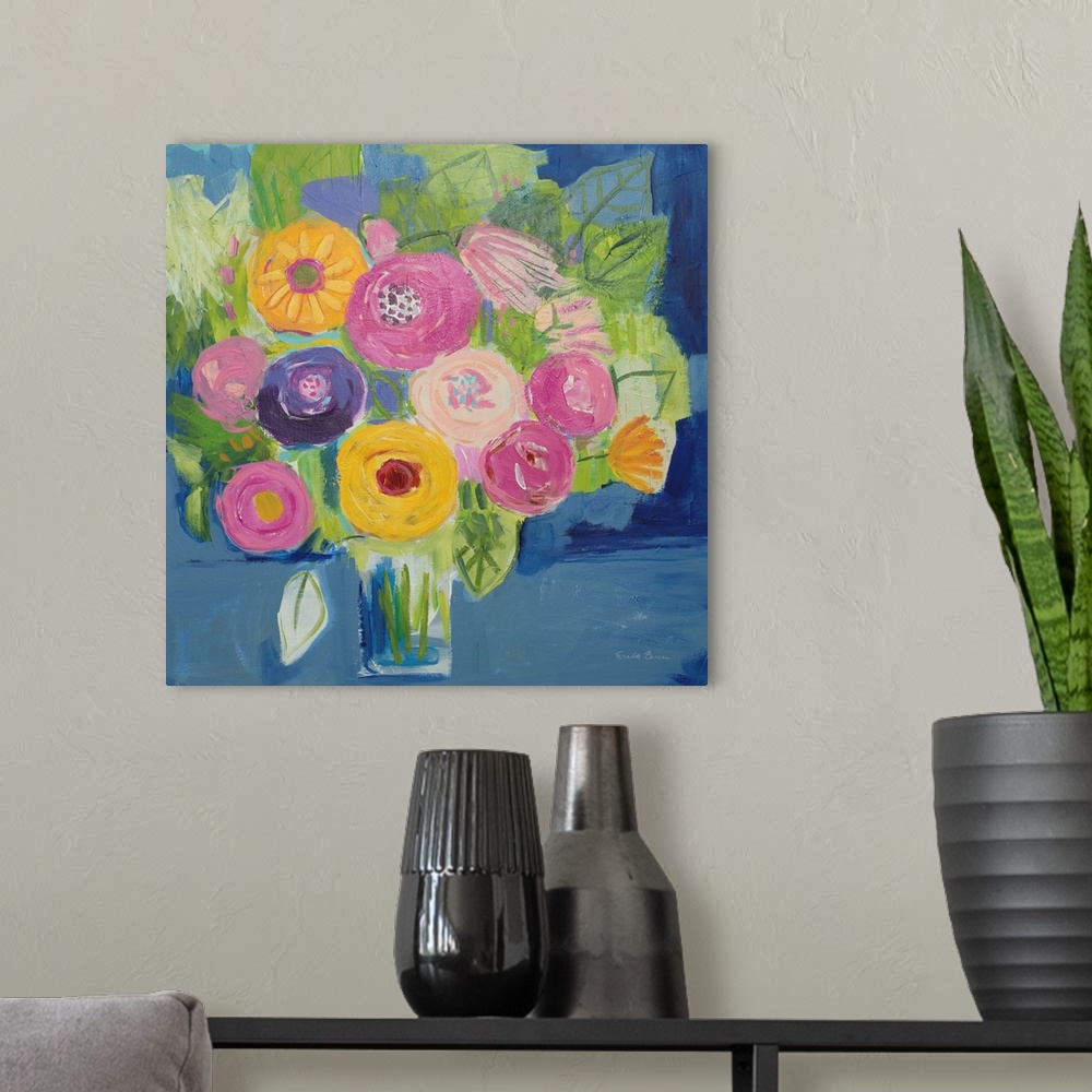 A modern room featuring Happy Bouquet
