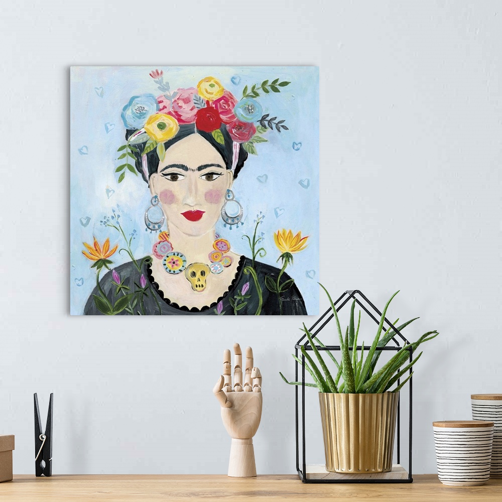 A bohemian room featuring Homage To Frida II Shoulders