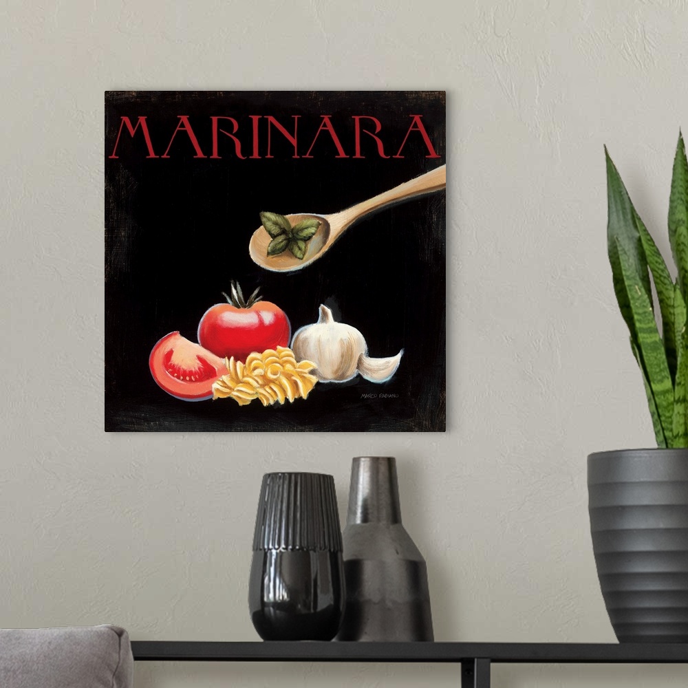 A modern room featuring Italian Cuisine IV