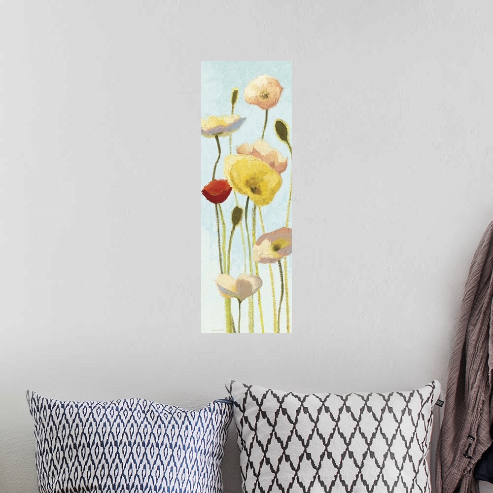 A bohemian room featuring Just Being Poppies III