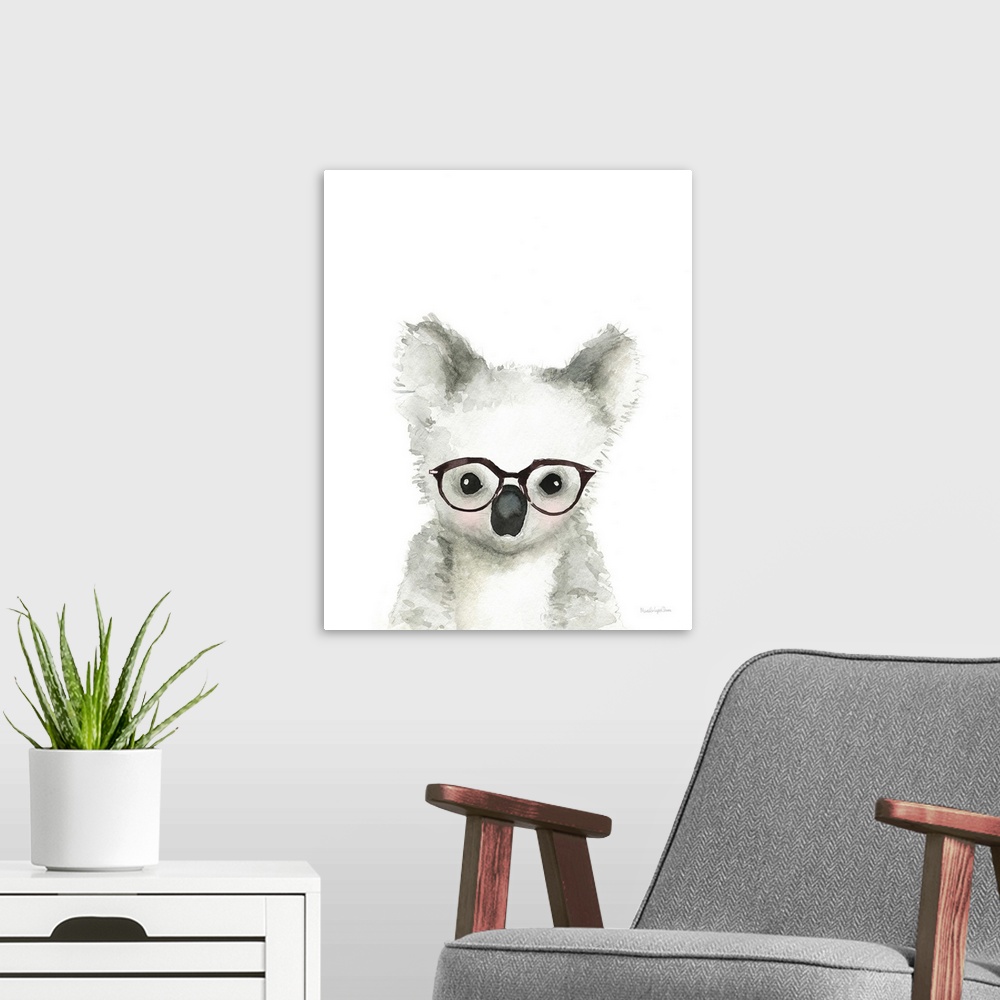 A modern room featuring Koala in Glasses