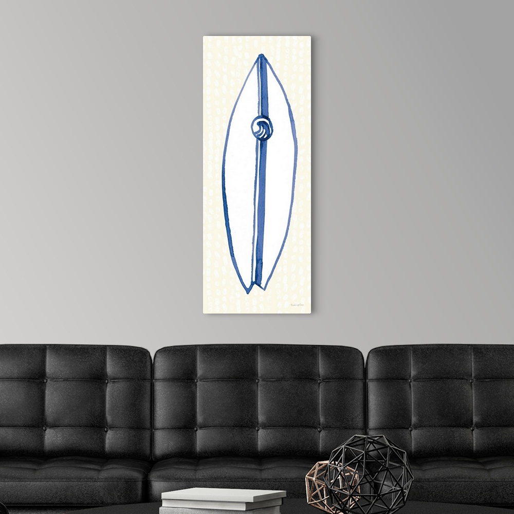 A modern room featuring Laguna Surfboards III