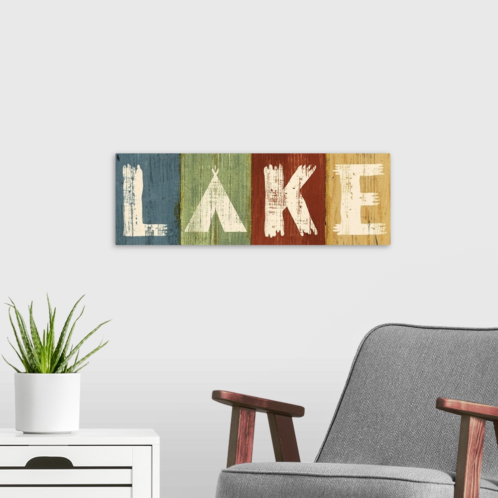 A modern room featuring Lake Lodge V