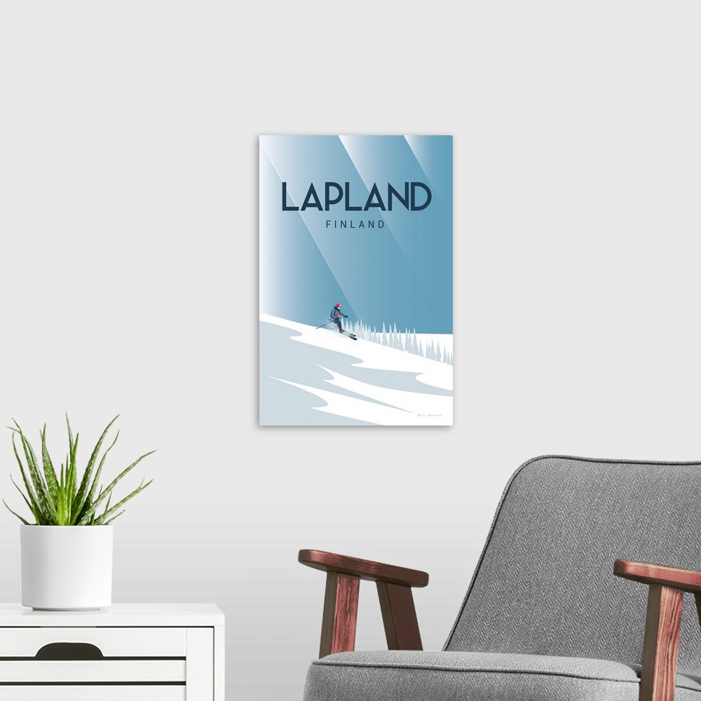 A modern room featuring Lapland