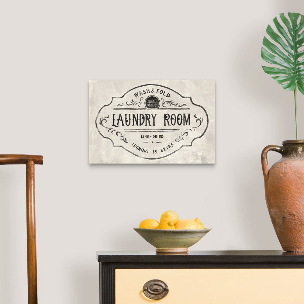 A traditional room featuring Laundry Day VIII Neutral