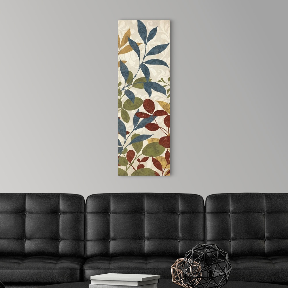 A modern room featuring Leaves of Color II