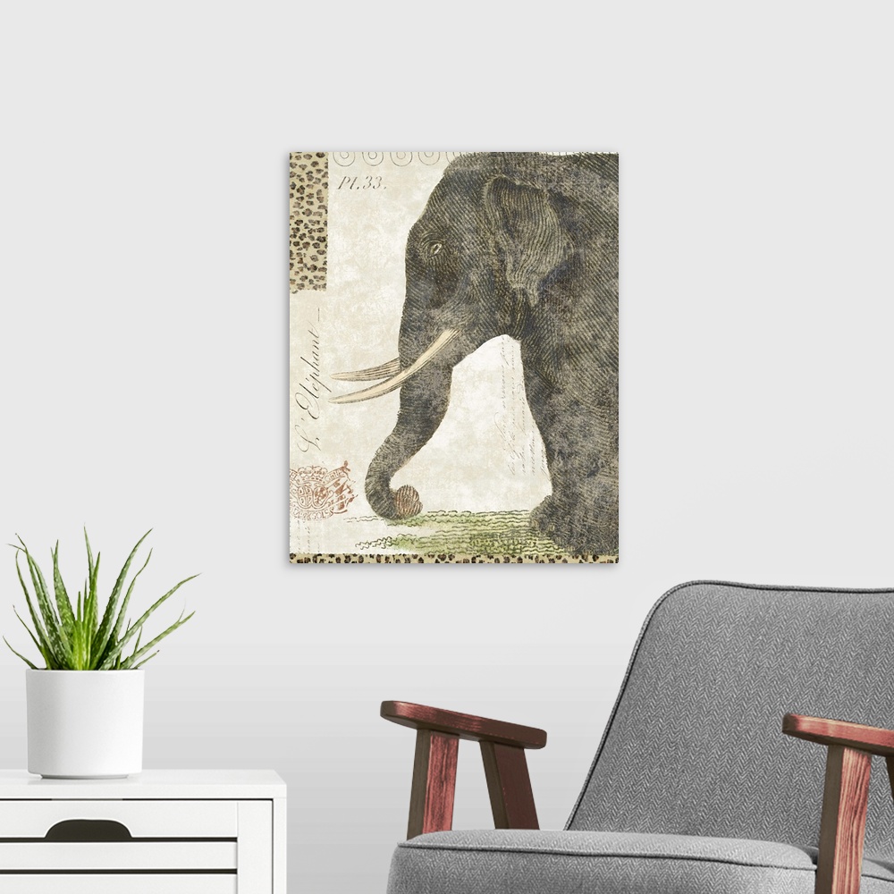 A modern room featuring L'Elephant