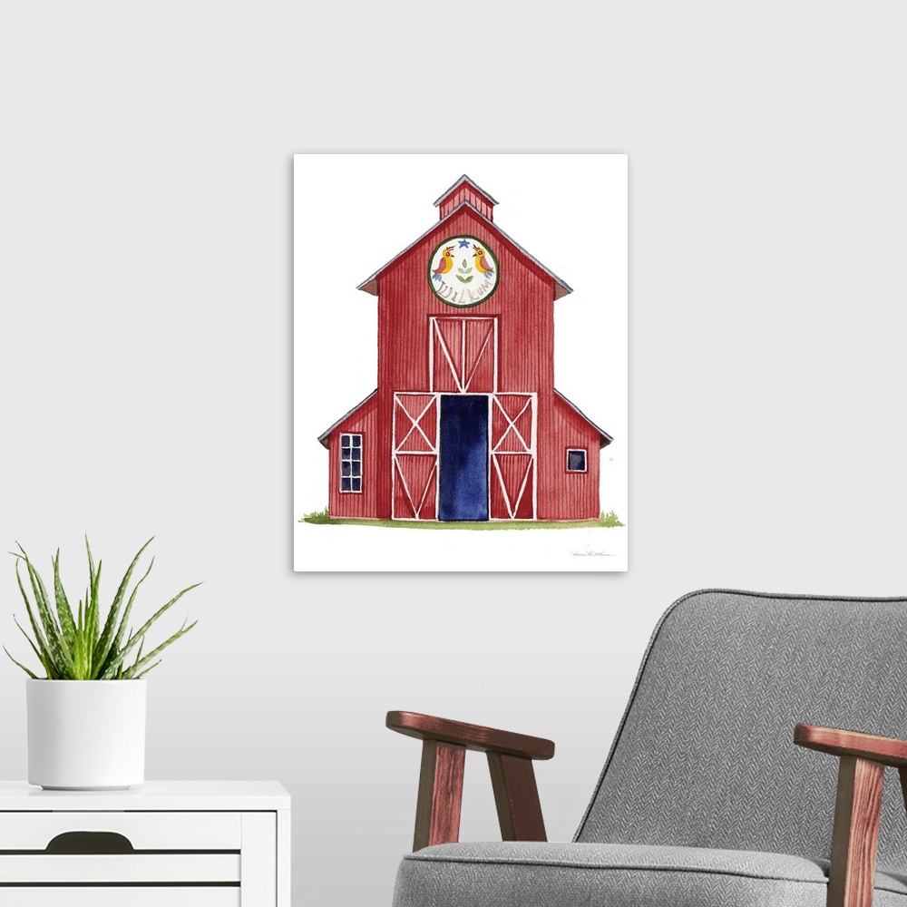A modern room featuring Life on the Farm Barn Element II