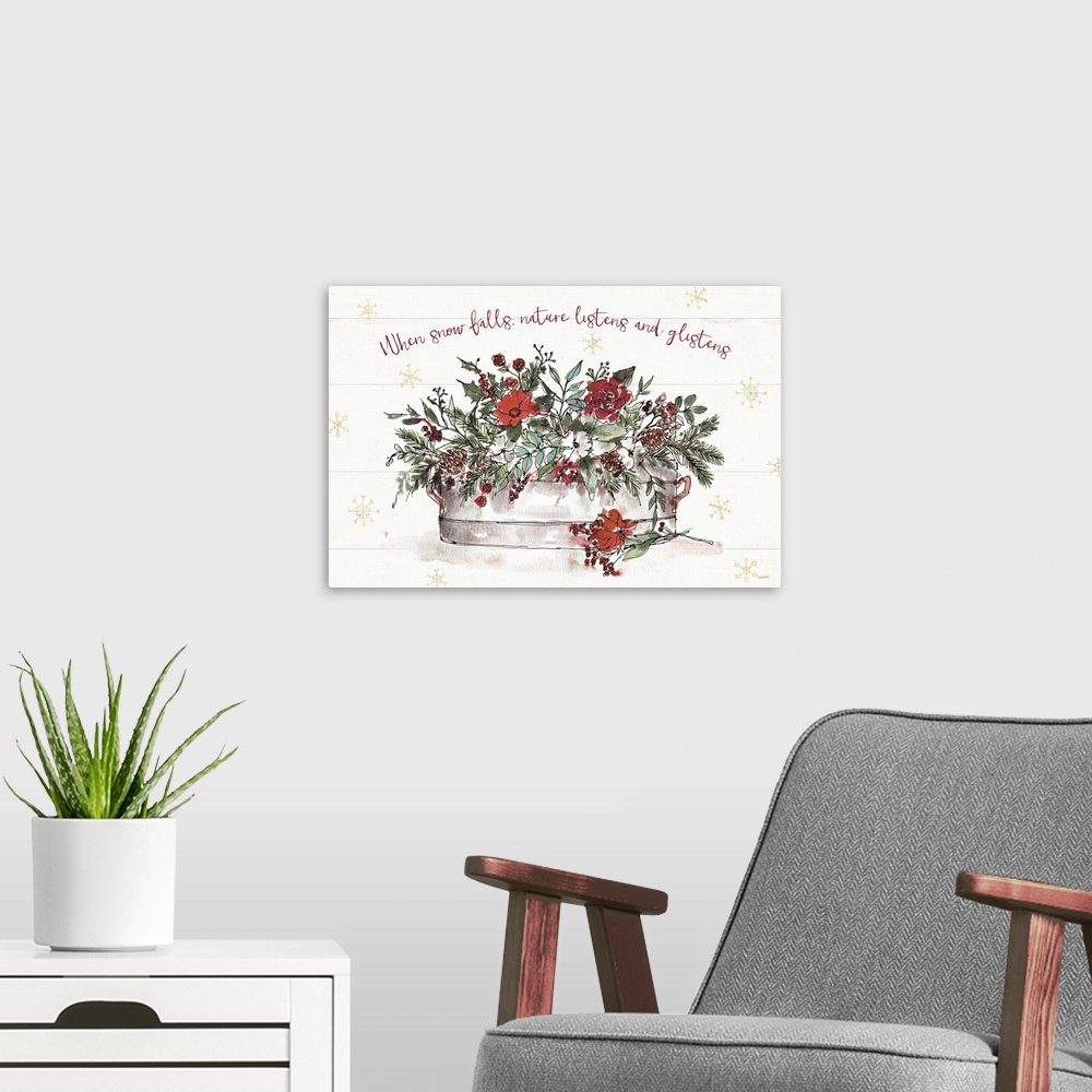 A modern room featuring Lighthearted Holiday I