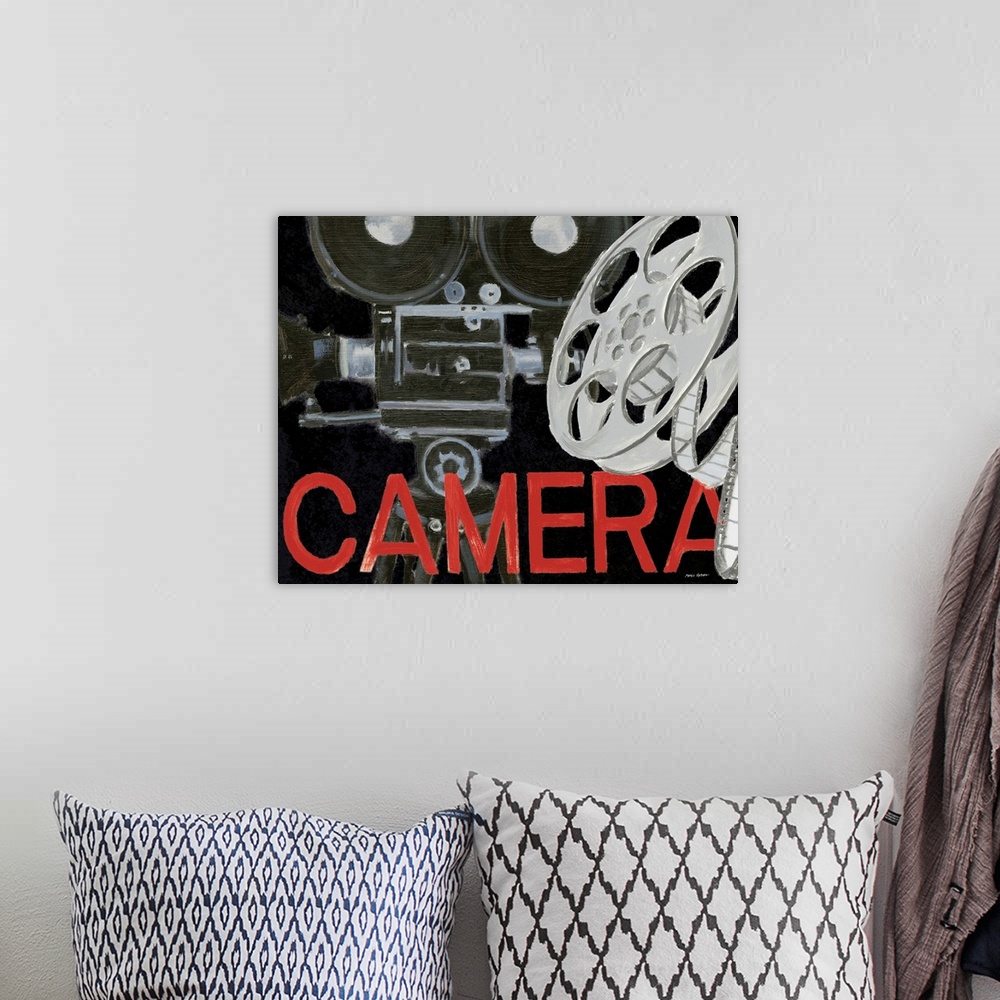 A bohemian room featuring Lights Camera Action II