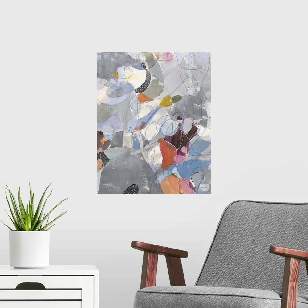 A modern room featuring Line Abstract