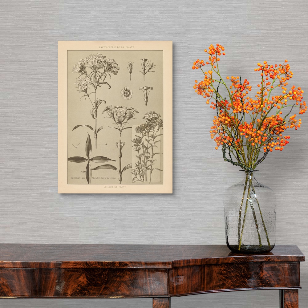 A traditional room featuring Lithograph Florals III