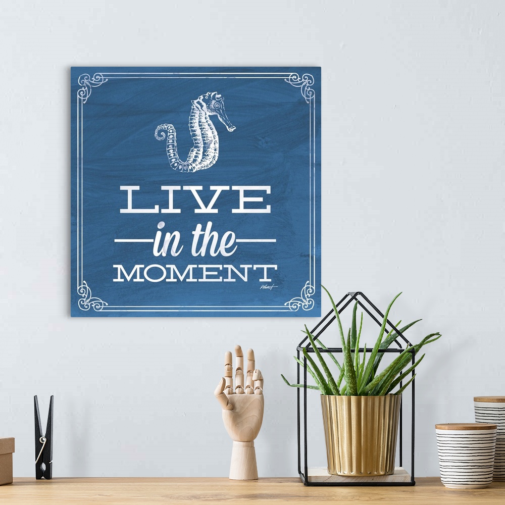 A bohemian room featuring Live in the Moment Blue