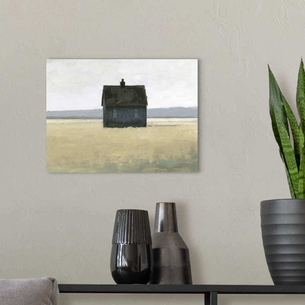 A modern room featuring Lonely Landscape II