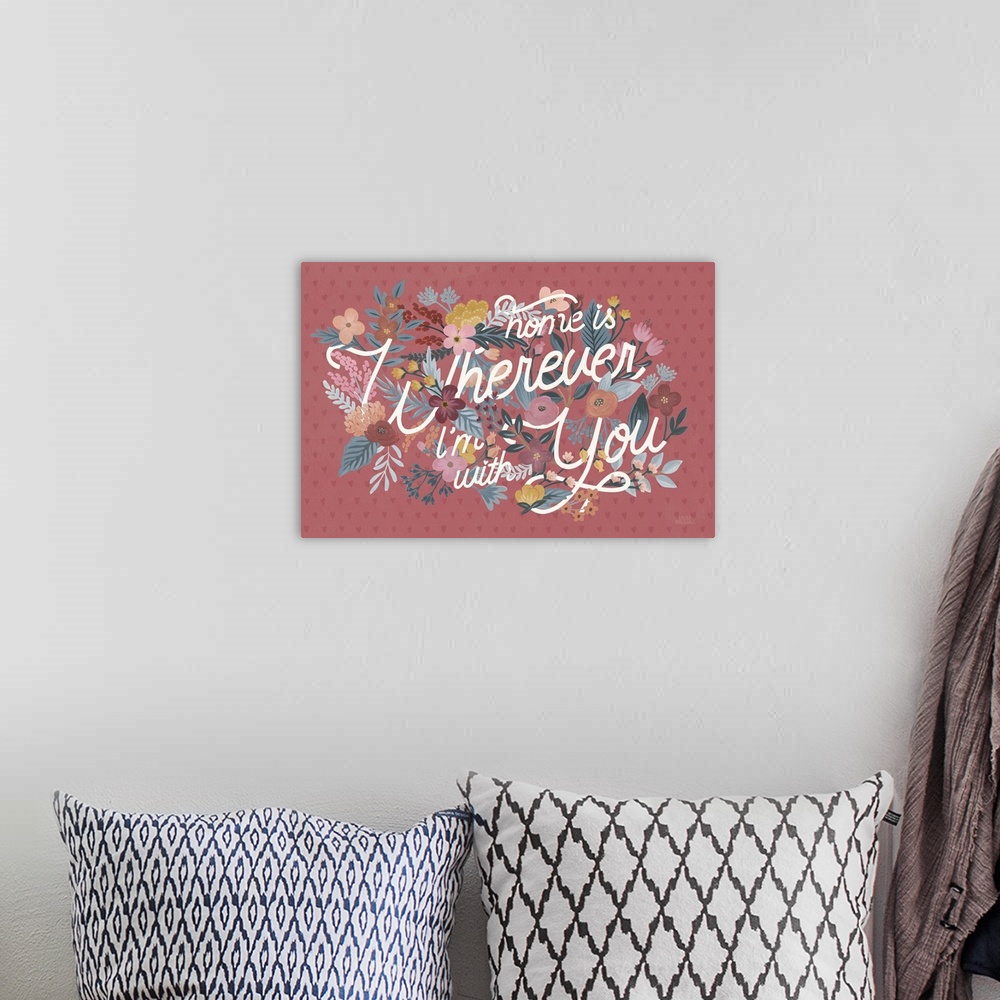 A bohemian room featuring Love Letters I