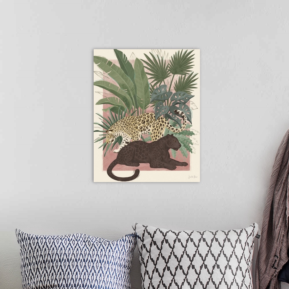 A bohemian room featuring Majestic Cats I