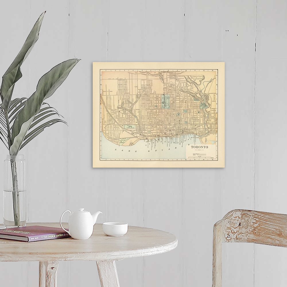 A farmhouse room featuring Map Of Toronto