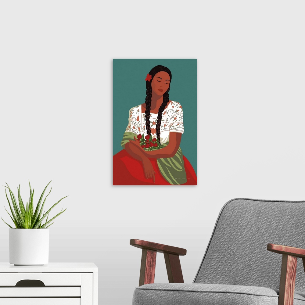 A modern room featuring Mexican Woman I