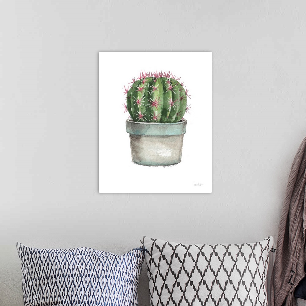 A bohemian room featuring Mixed Greens Succulent II