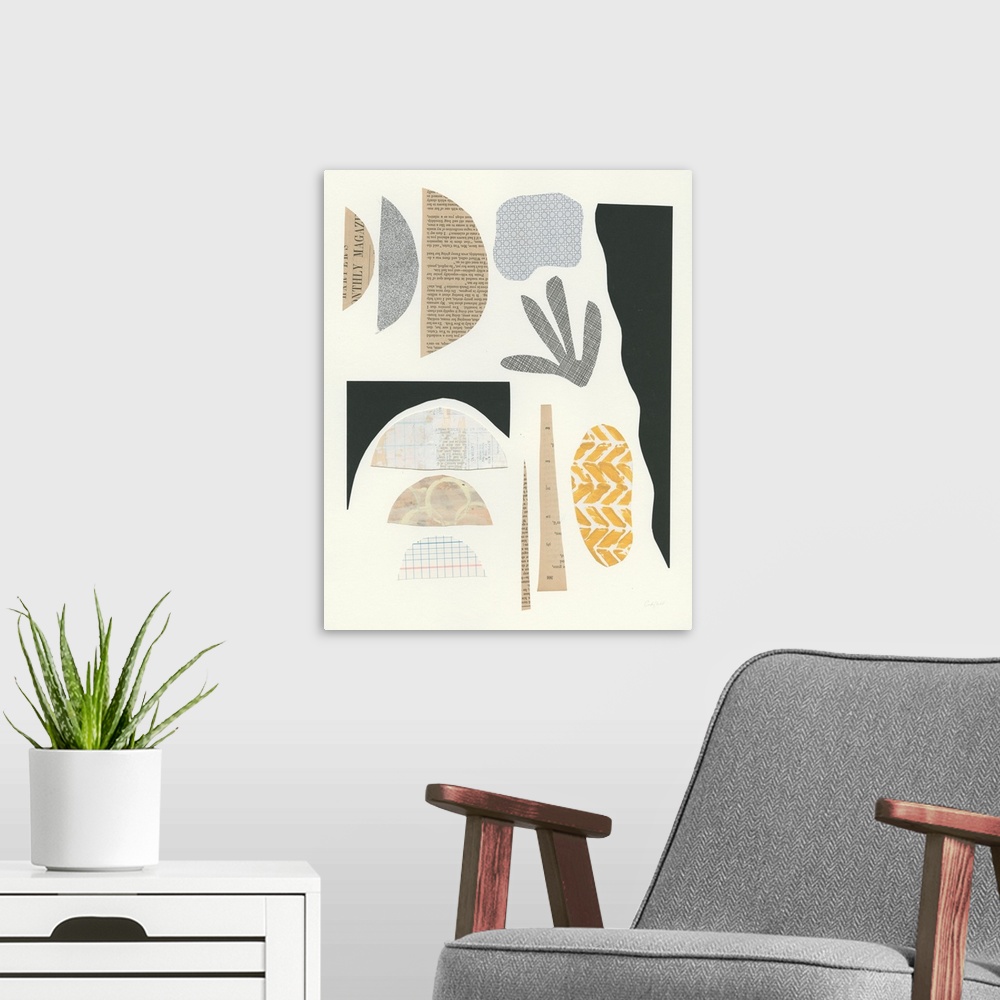 A modern room featuring Mixed Shapes III