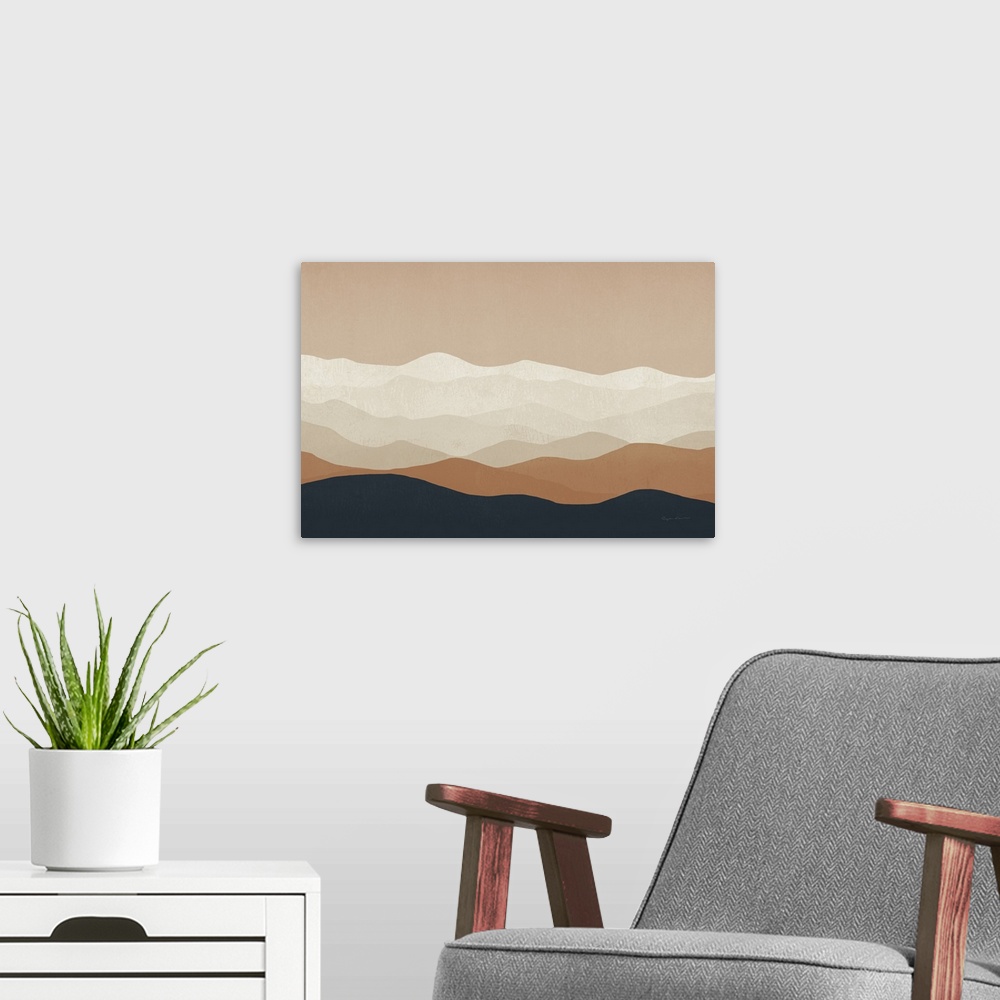 A modern room featuring Mojave Mountains Crop
