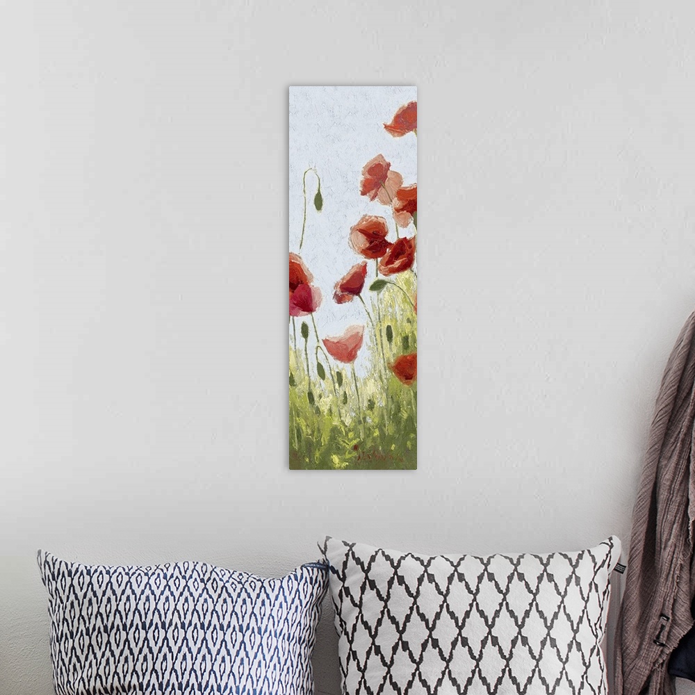A bohemian room featuring Mountain Poppies II