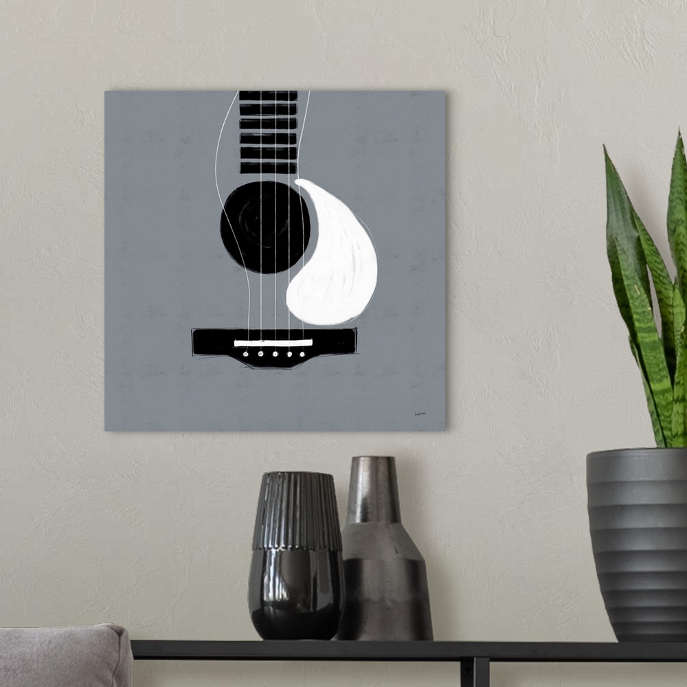 A modern room featuring Musical Abstract I