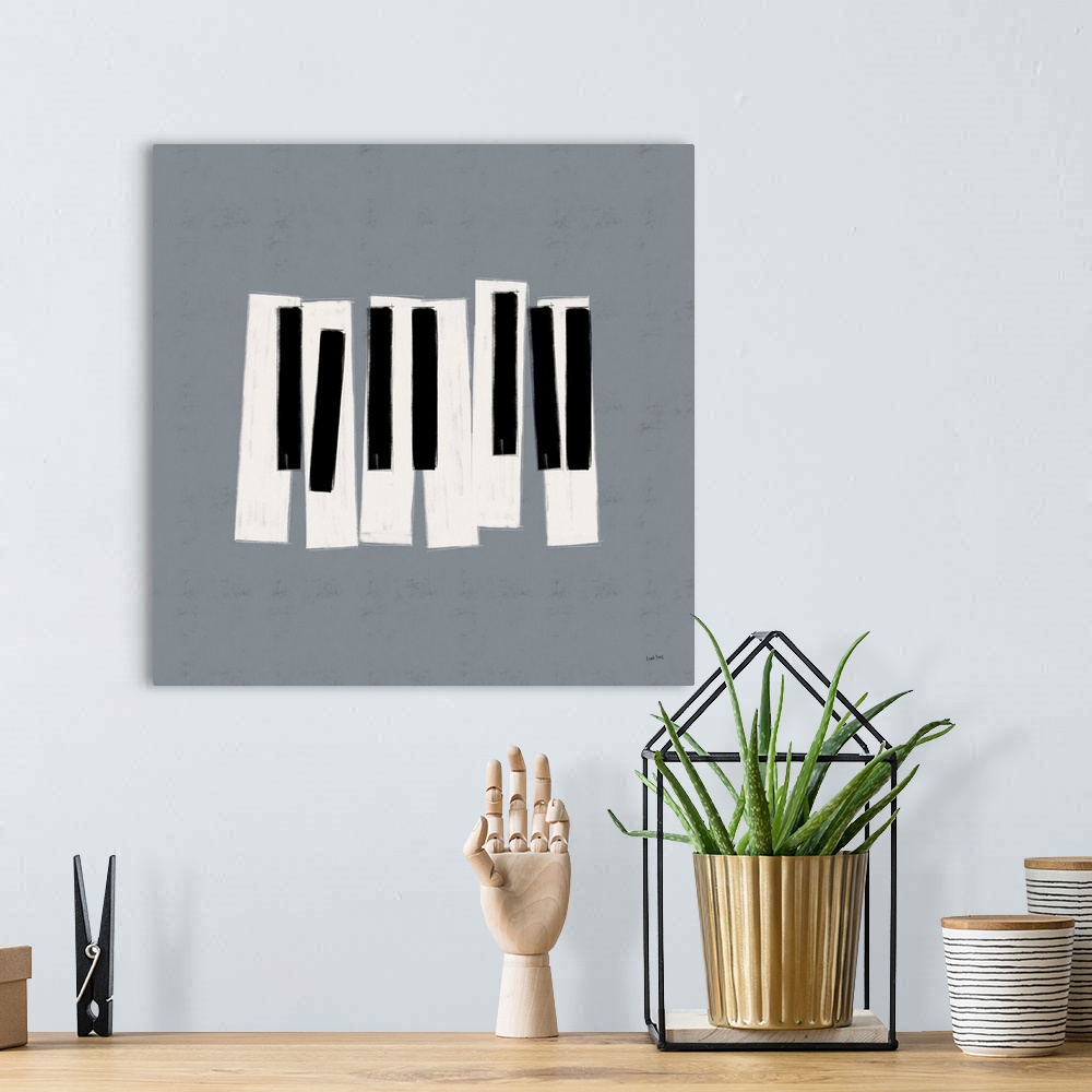 A bohemian room featuring Musical Abstract III