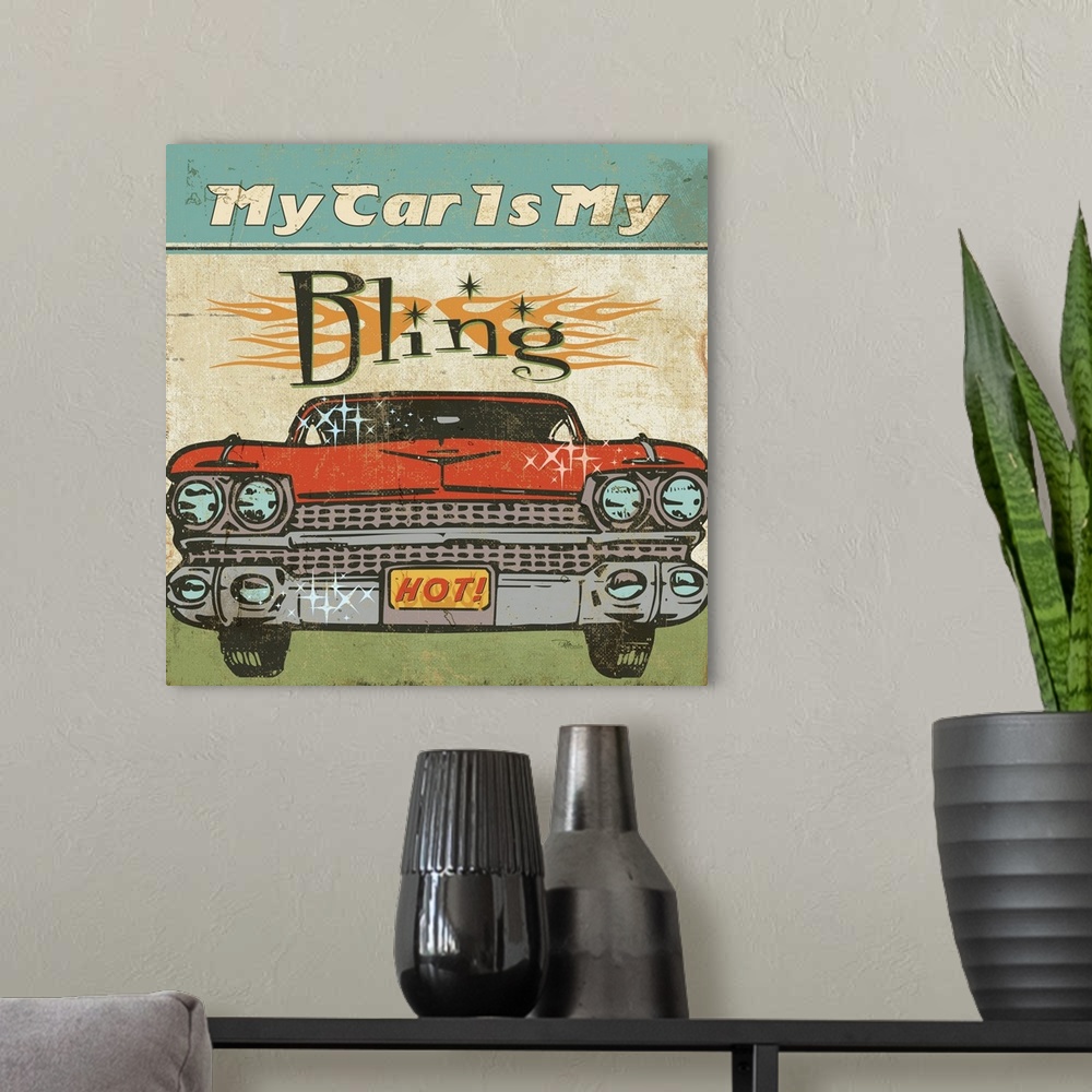 A modern room featuring My Car is My Bling