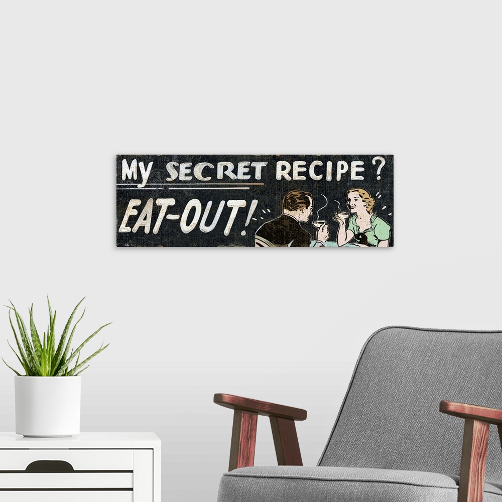 A modern room featuring My Secret Recipe