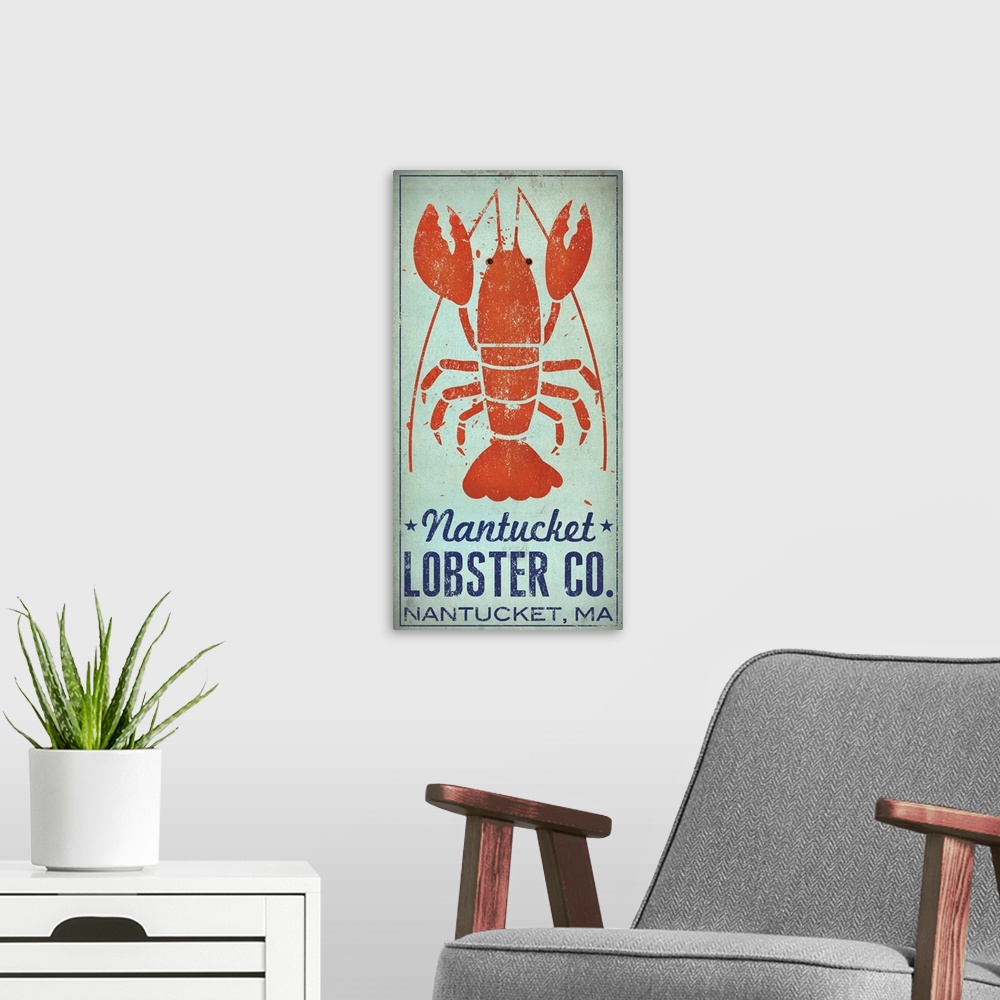 A modern room featuring Nantucket Lobster