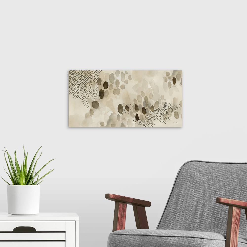 A modern room featuring Natural Abstract II