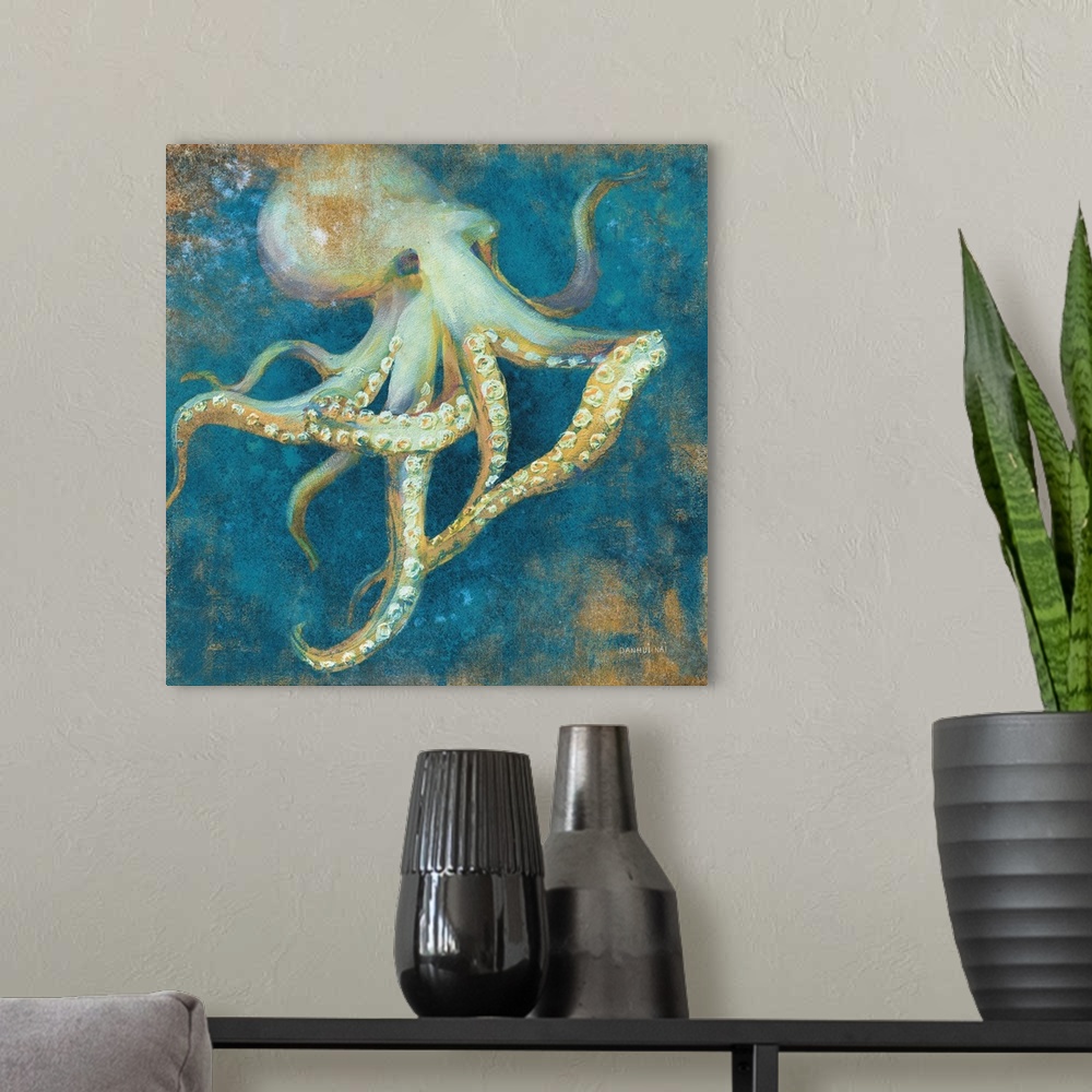 A modern room featuring Ocean Octopus