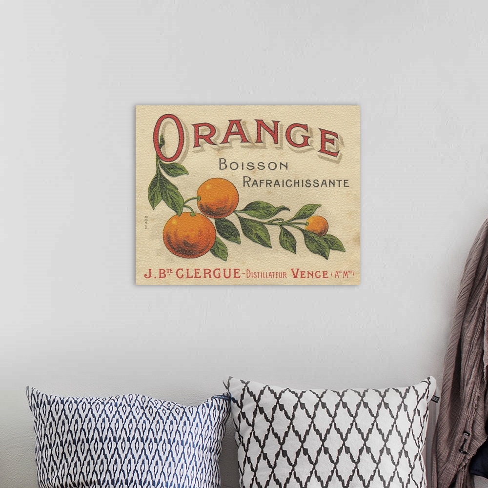 A bohemian room featuring Orange Label