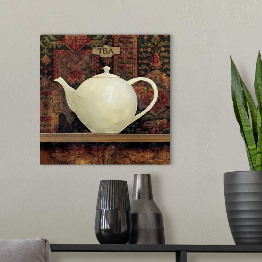A modern room featuring Ornamental Teapot II