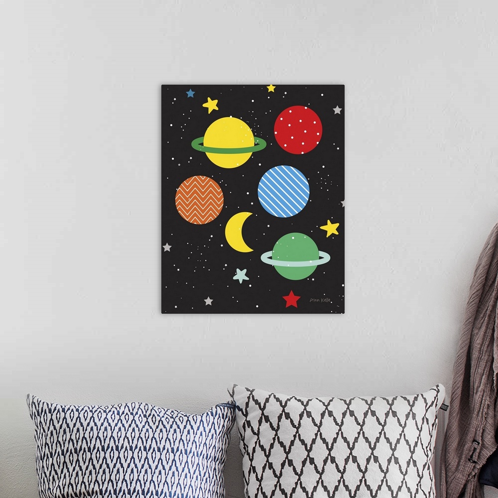 A bohemian room featuring Outer Space