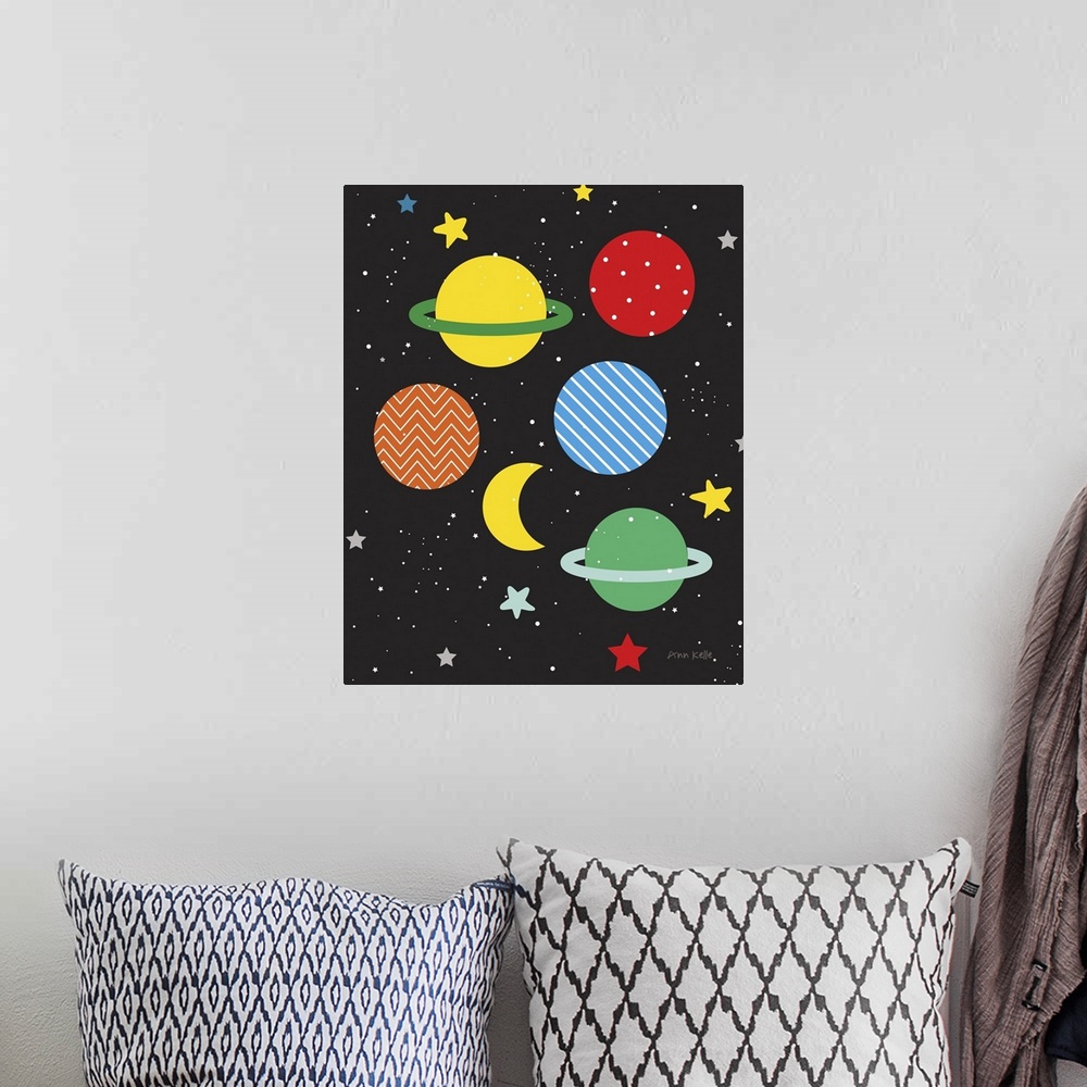 A bohemian room featuring Outer Space