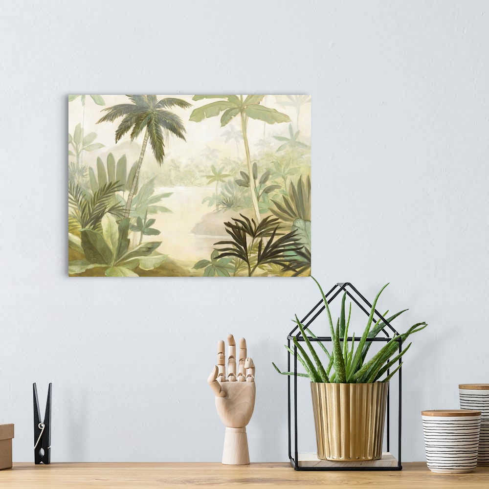 A bohemian room featuring Palm Lagoon