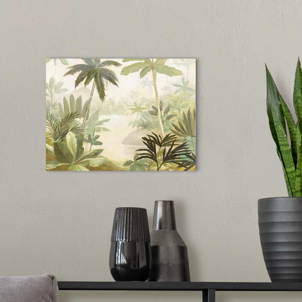 A modern room featuring Palm Lagoon