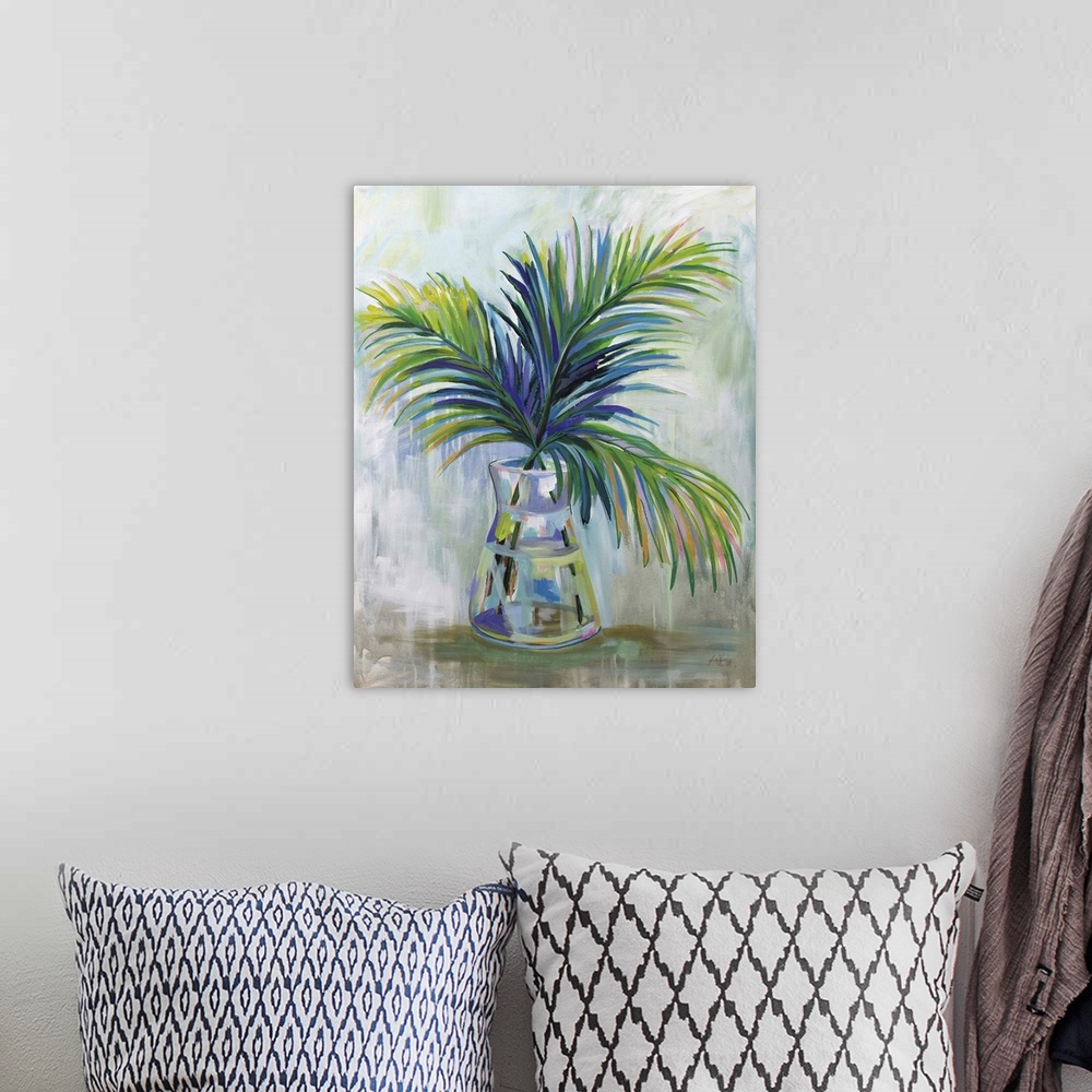 A bohemian room featuring Palm Leaves I