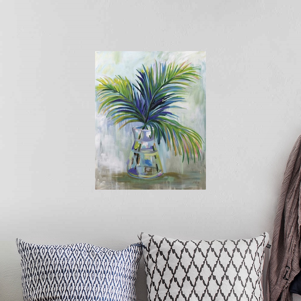 A bohemian room featuring Palm Leaves I