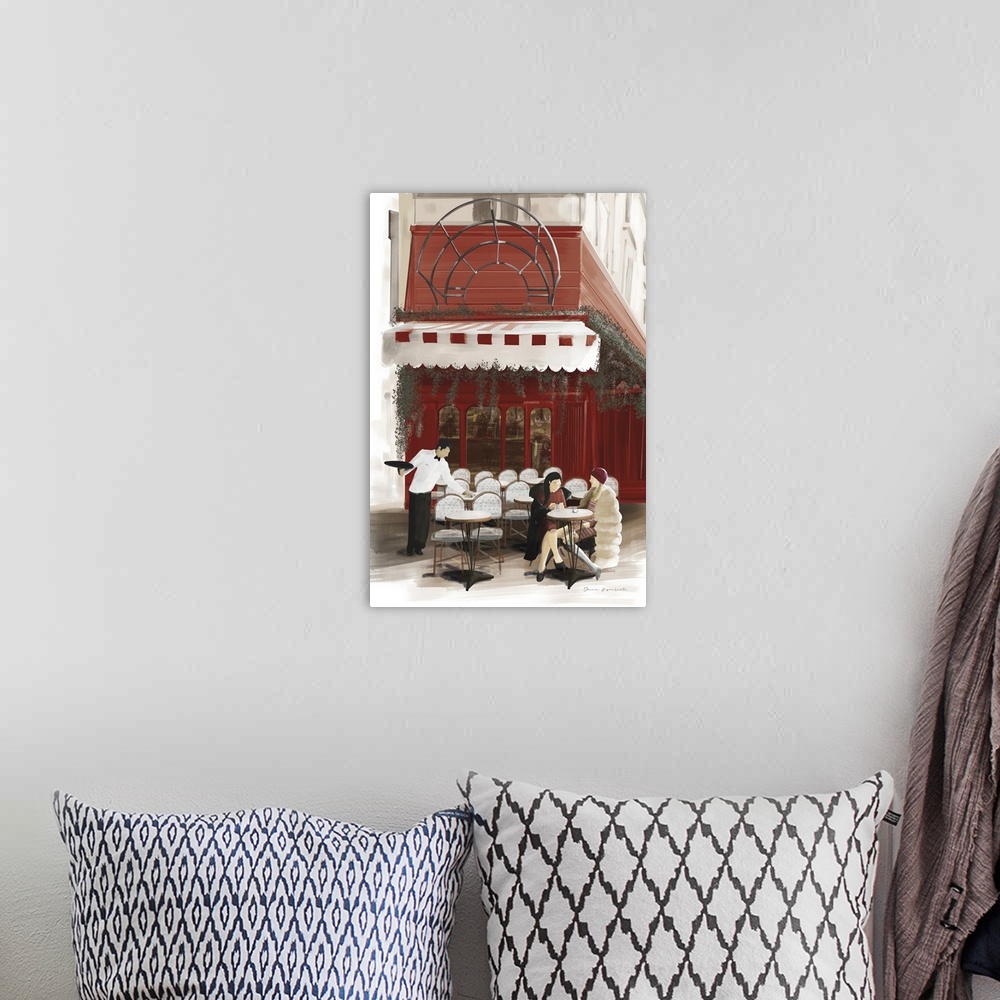 A bohemian room featuring Paris Bistro Red