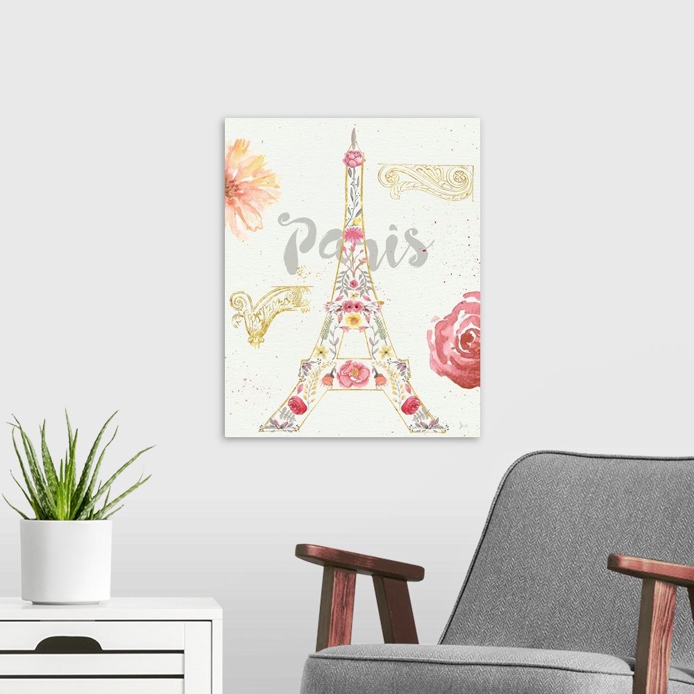 A modern room featuring Contemporary home decor travel themed artwork.