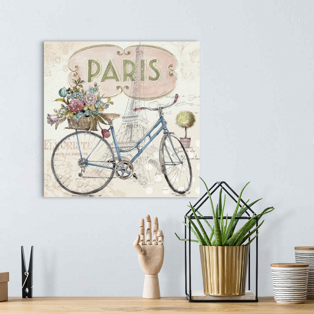 A bohemian room featuring Paris Forever III