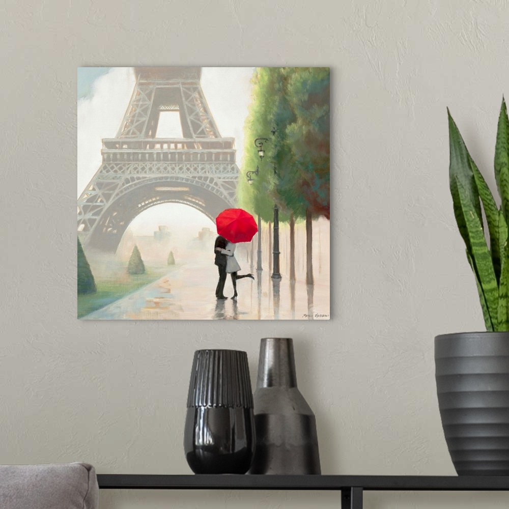 A modern room featuring Paris Romance II