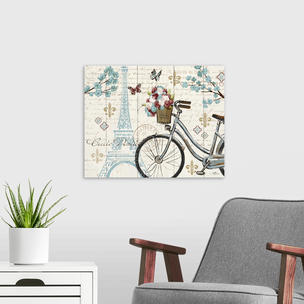 A modern room featuring Contemporary home decor travel themed artwork.