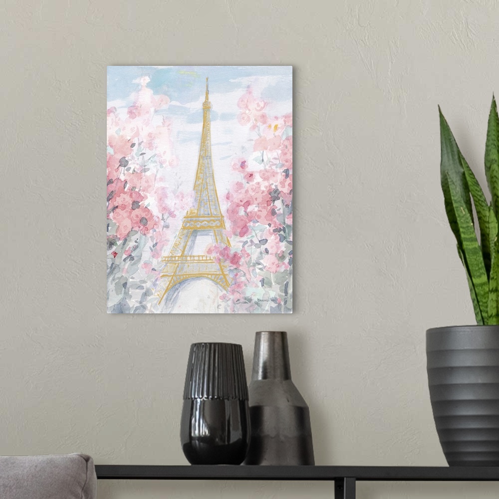 A modern room featuring Pastel Paris III
